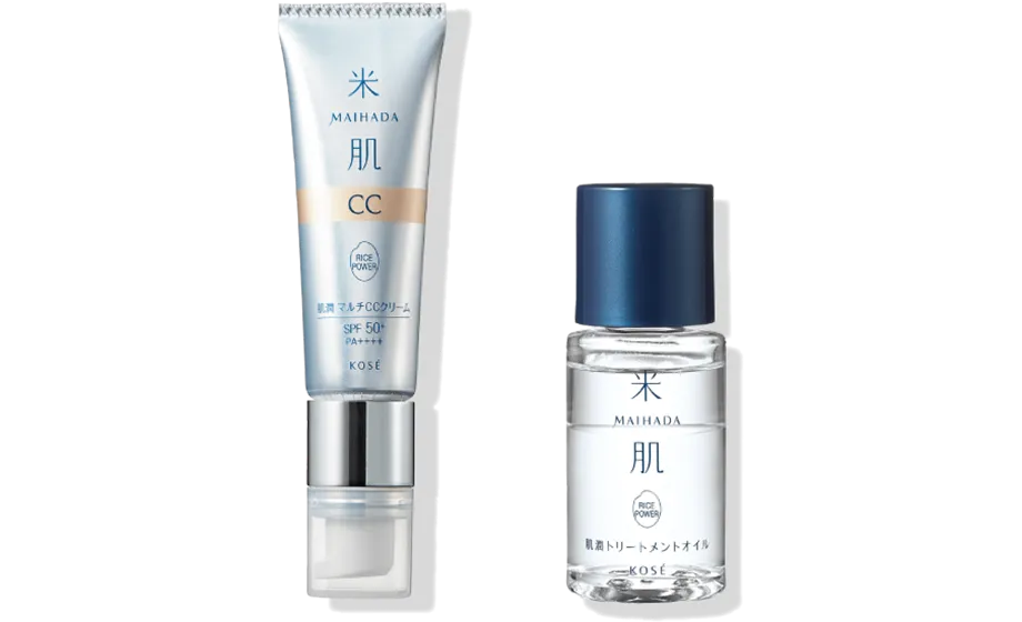 肌潤マルチCCクリーム、肌潤トリートメントオイルの商品画像 