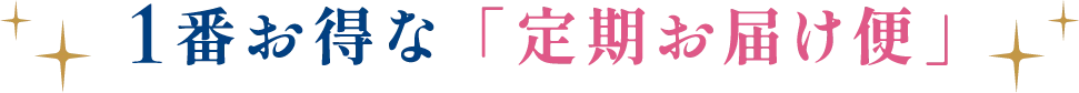 1番お得な「定期お届け便」