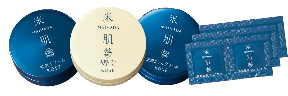 肌潤クリーム・肌潤ジェルクリーム・活潤リフトクリーム・肌潤改善アイクリームの商品画像