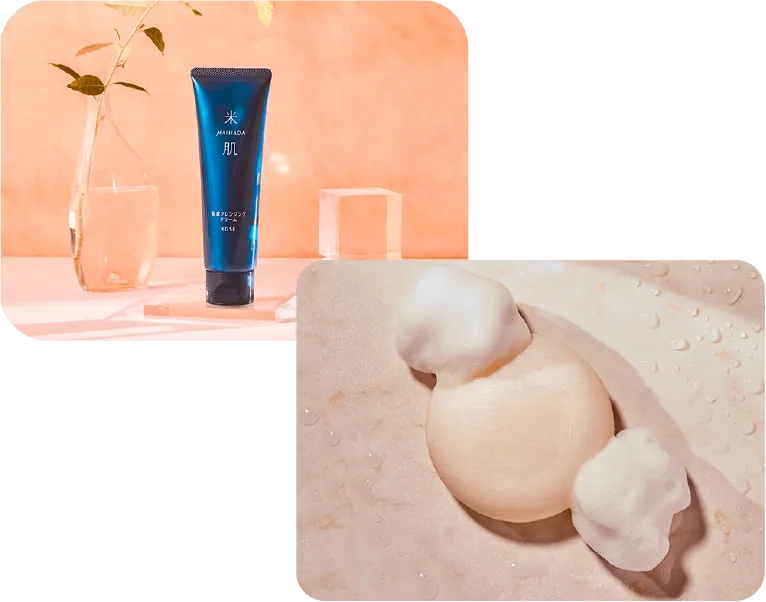 肌潤クレンジングクリーム、肌潤石鹸の商品画像