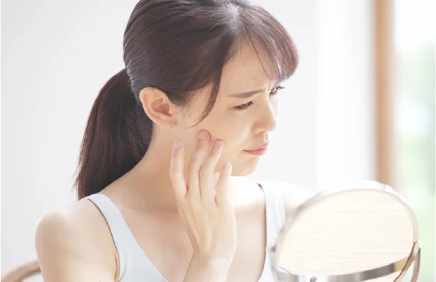 乾燥によるお悩みイメージ写真