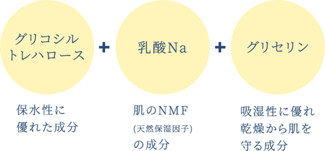 使うたび、あなたを潤いあふれる健やかな肌に導く９種の保湿成分を配合