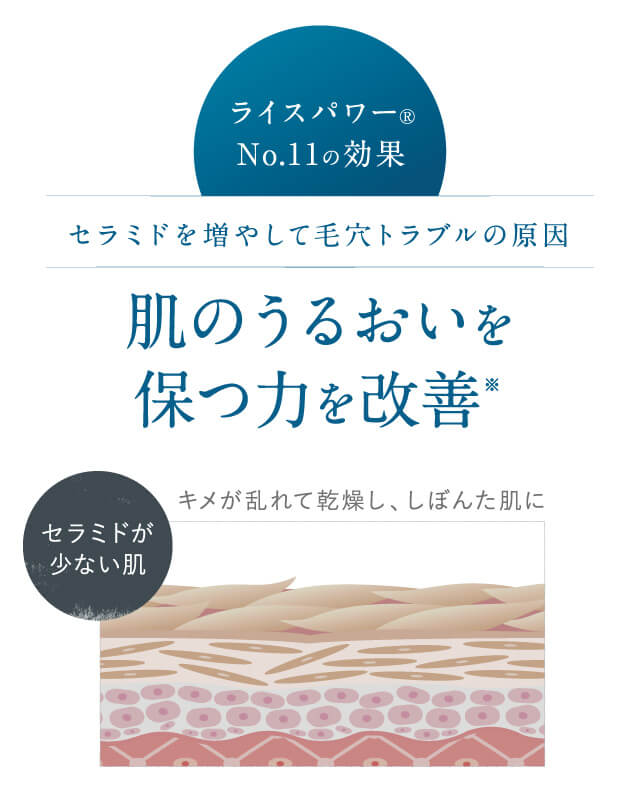 肌のうるおいを保つ力を改善※