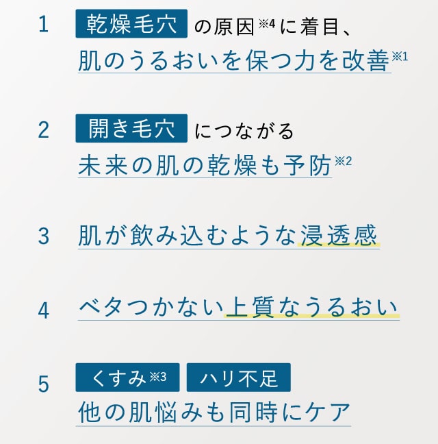 他の肌悩みも同時にケア